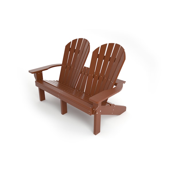 Brown Riveria Adirondack Love Seat